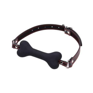 Кляп "Кістка" в рот для BDSM і рольових ігор Чорний - Садо-мазо