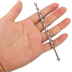 Уретральний стимулятор металевий Straight Rod 120x6 мм Сріблястий