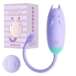 Кліторальний вібратор кішечка Lilo "We Love QiQi" USB (з пультом Д/К) фіолетовий