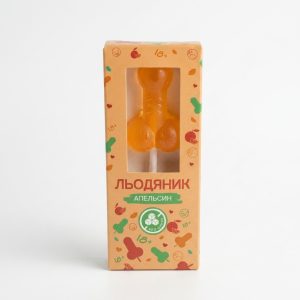 Льодяник у вигляді пенісу без цукру HOT апельсин